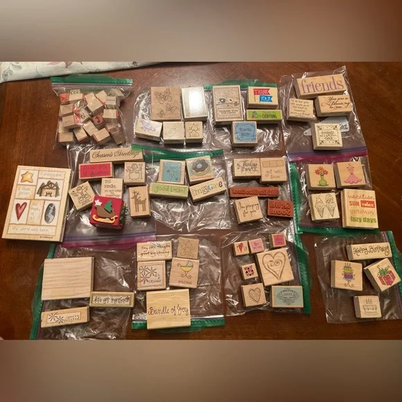 HUGE LOT of Assorted Rubber Stamps - Picture 1 of 12